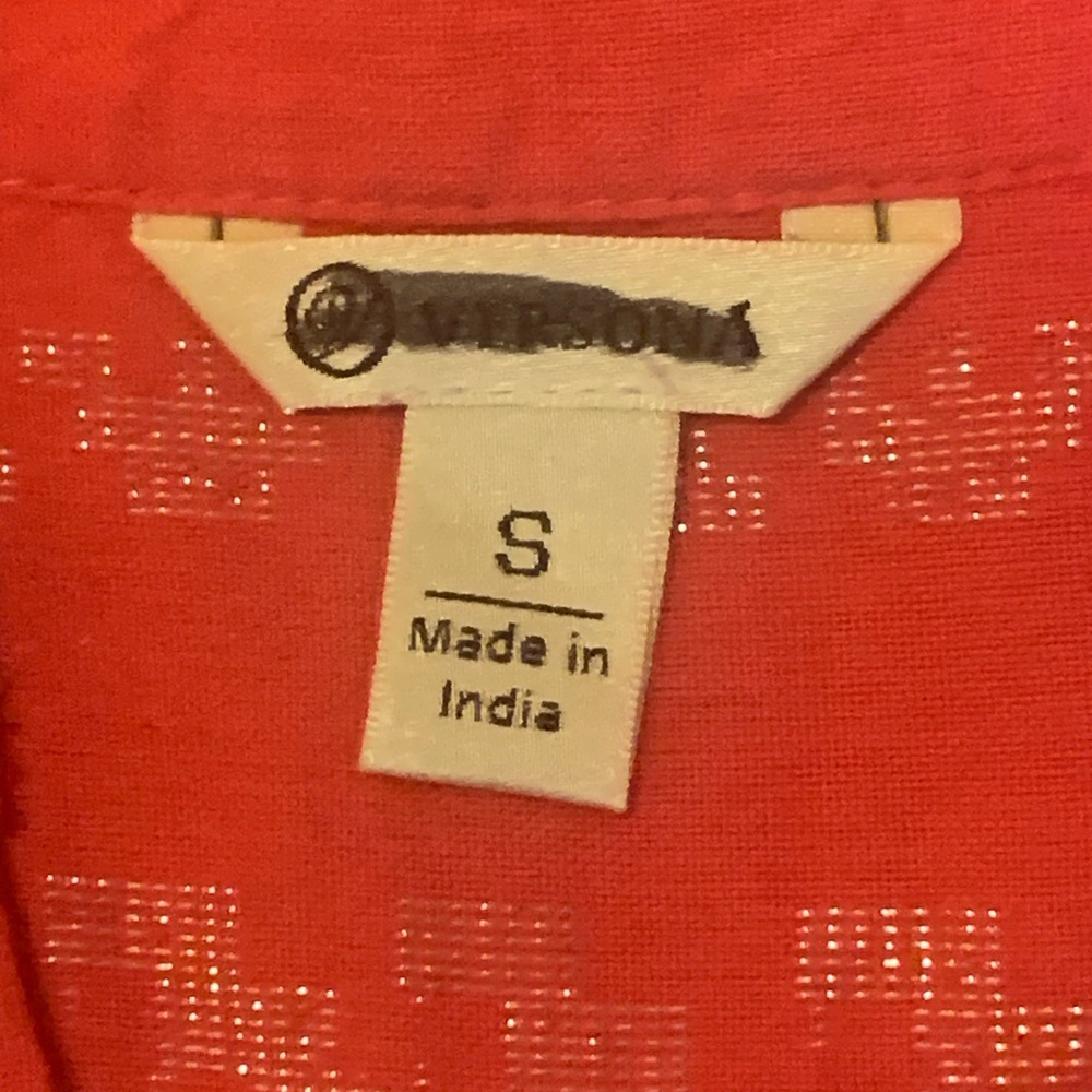 Versona Dress Small Broght Pink Sleeveless Silver shiny detail Pockets - Picture 2 of 8